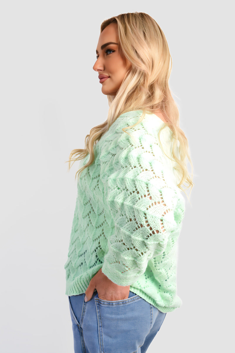Half Sleeve Chunky Cable Knit Jumper 🇬🇧