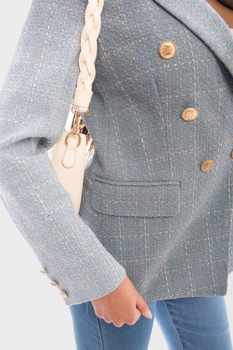Double Breasted Long Sleeve Button Blazer Jacket 🇬🇧