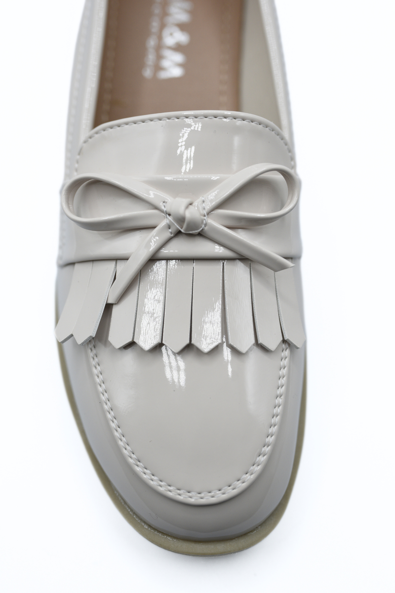 Bow Detail Flatform Slip On Loafer Shoes 🇬🇧