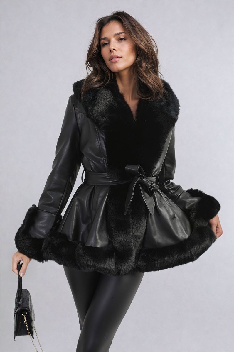 Faux Fur Trim Winter Jacket 🇬🇧