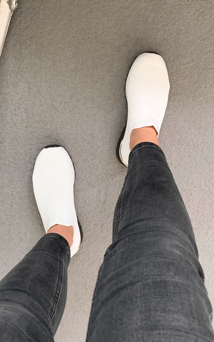 Slip On Sock Wedge Trainers 🇬🇧