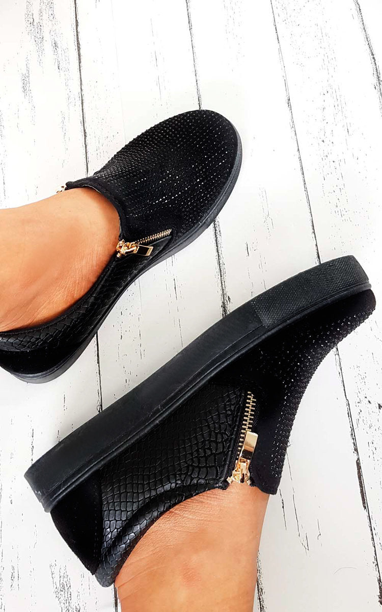 Slip On Embellished Trainers 🇬🇧
