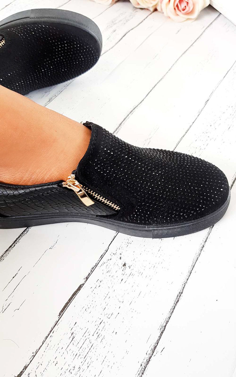 Slip On Embellished Trainers 🇬🇧