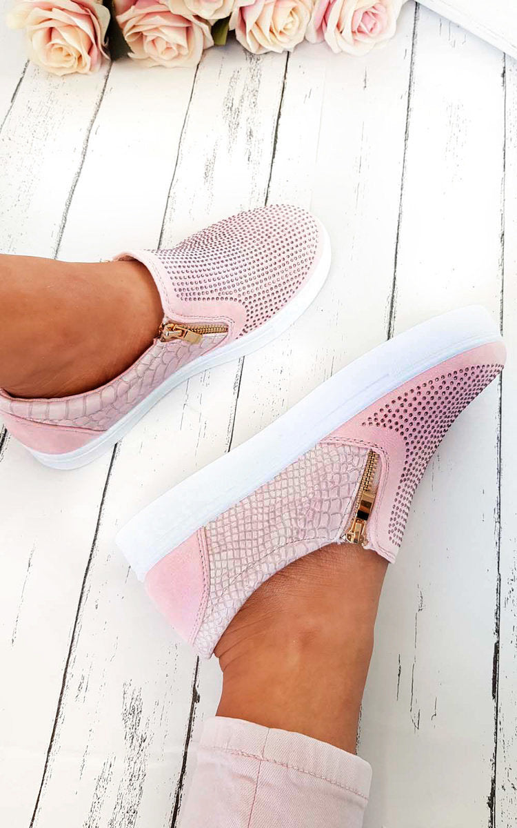 Slip On Embellished Trainers 🇬🇧