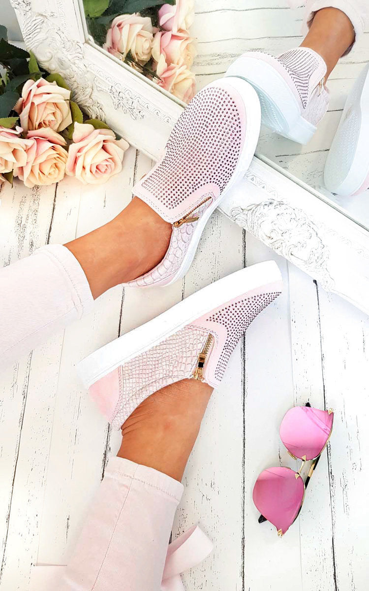 Slip On Embellished Trainers 🇬🇧