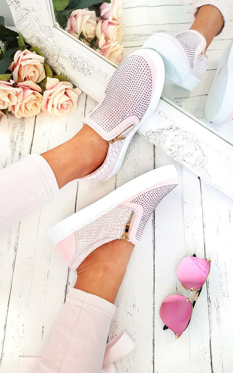 Slip On Embellished Trainers 🇬🇧