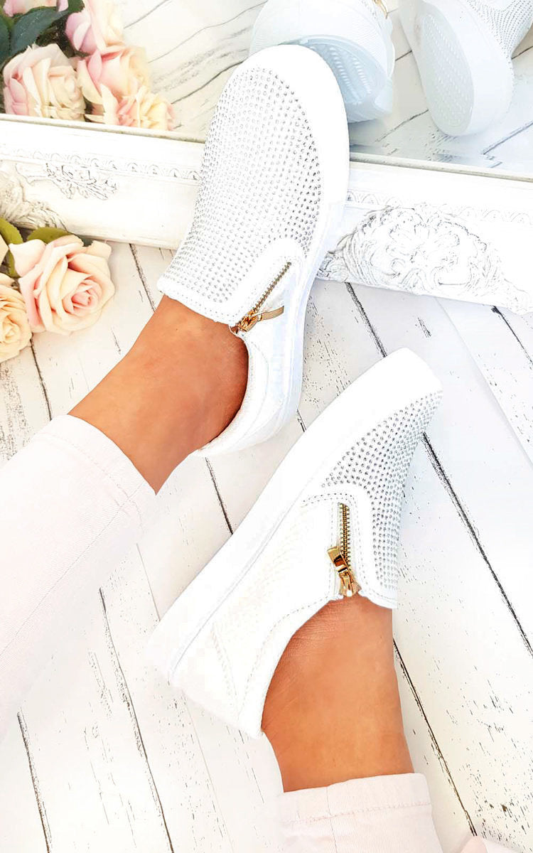 Slip On Embellished Trainers 🇬🇧
