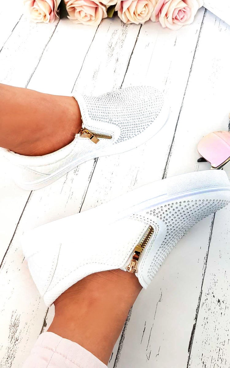 Slip On Embellished Trainers 🇬🇧