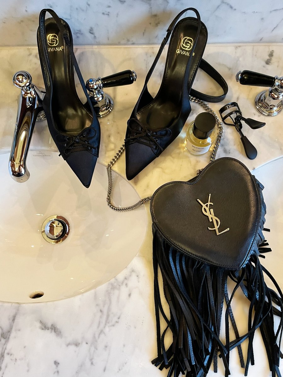 Sling Back Bow Knot Detail Pointed High Heels 🇬🇧