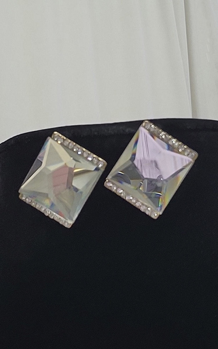 Diamante Crystal Drop Earrings 🇬🇧