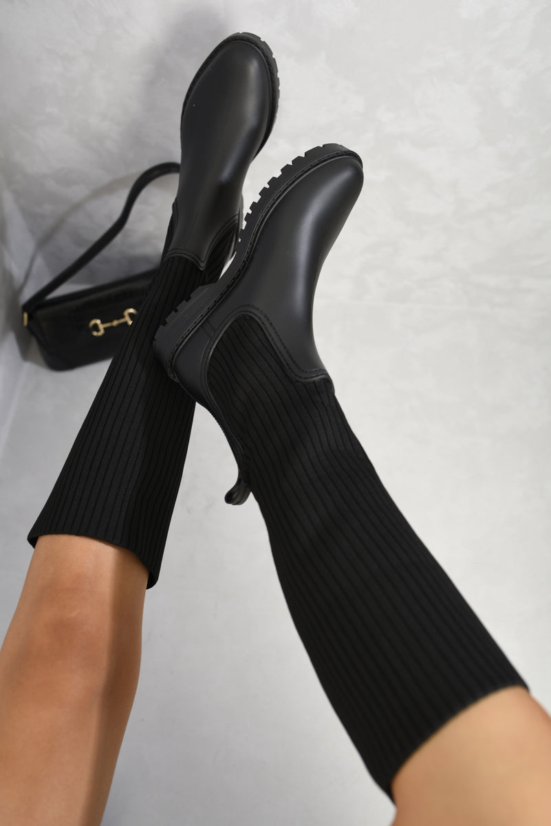 High Sock Platform Boots 🇬🇧