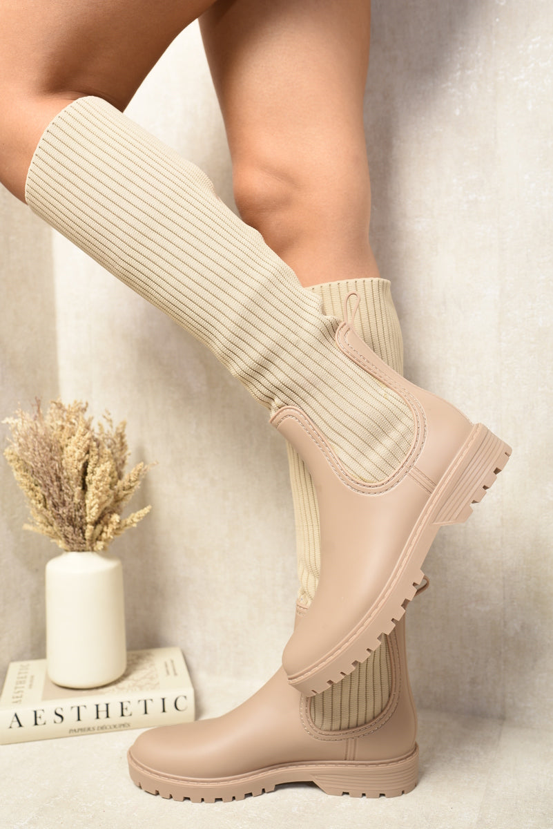 High Sock Platform Boots 🇬🇧
