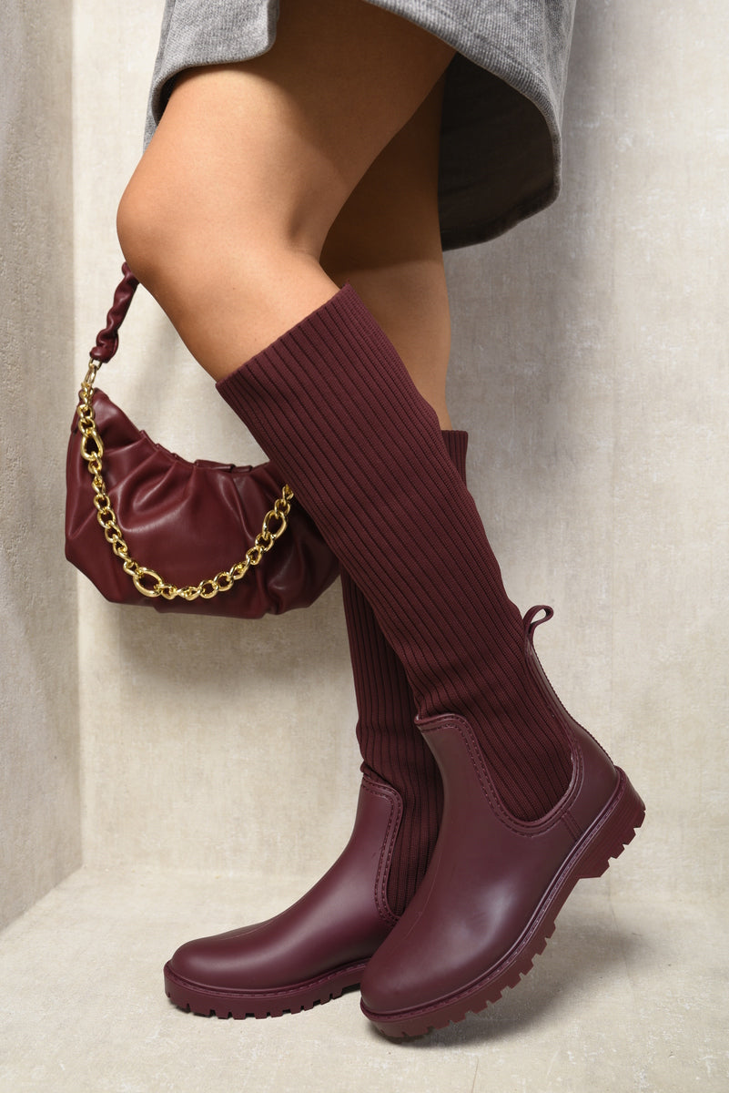 High Sock Platform Boots 🇬🇧