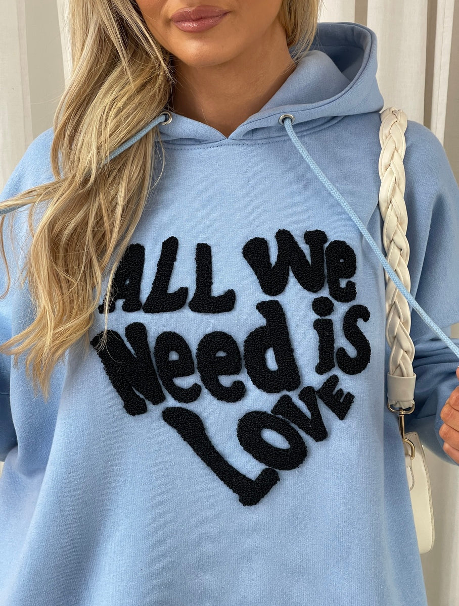 All We Need Is Love Oversized Hoodie 🇬🇧