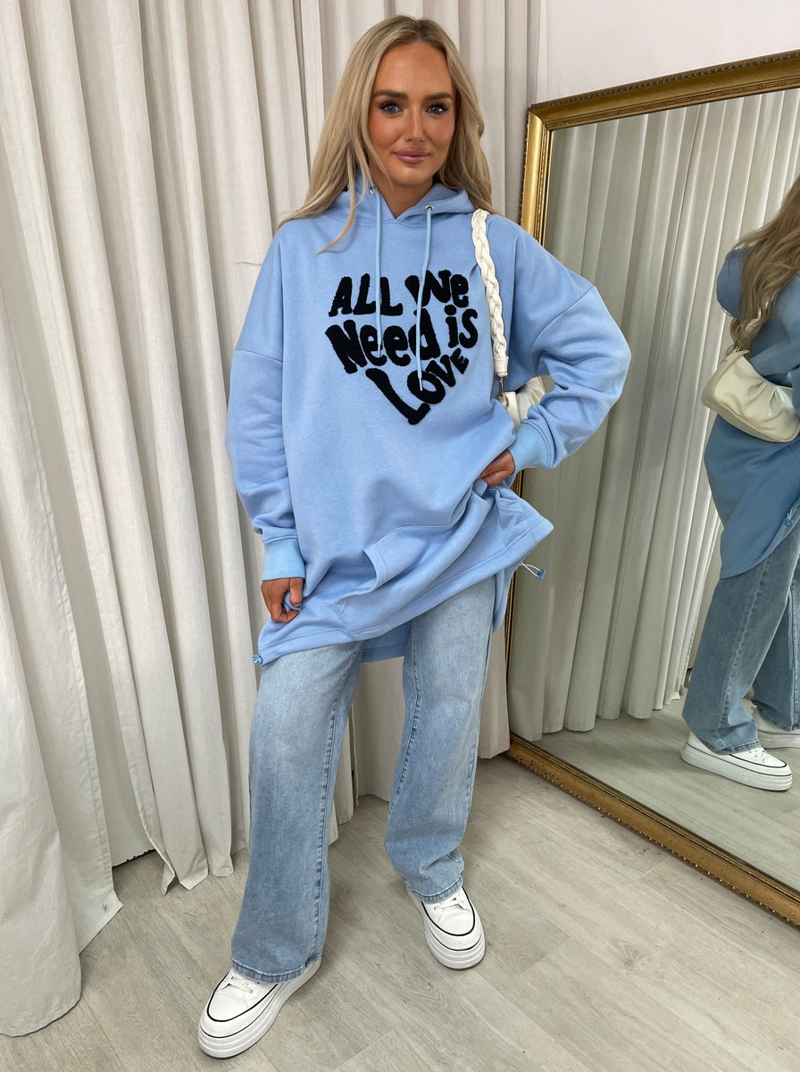 All We Need Is Love Oversized Hoodie 🇬🇧