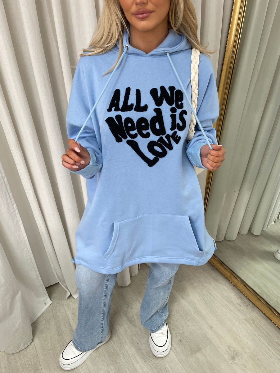 All We Need Is Love Oversized Hoodie 🇬🇧