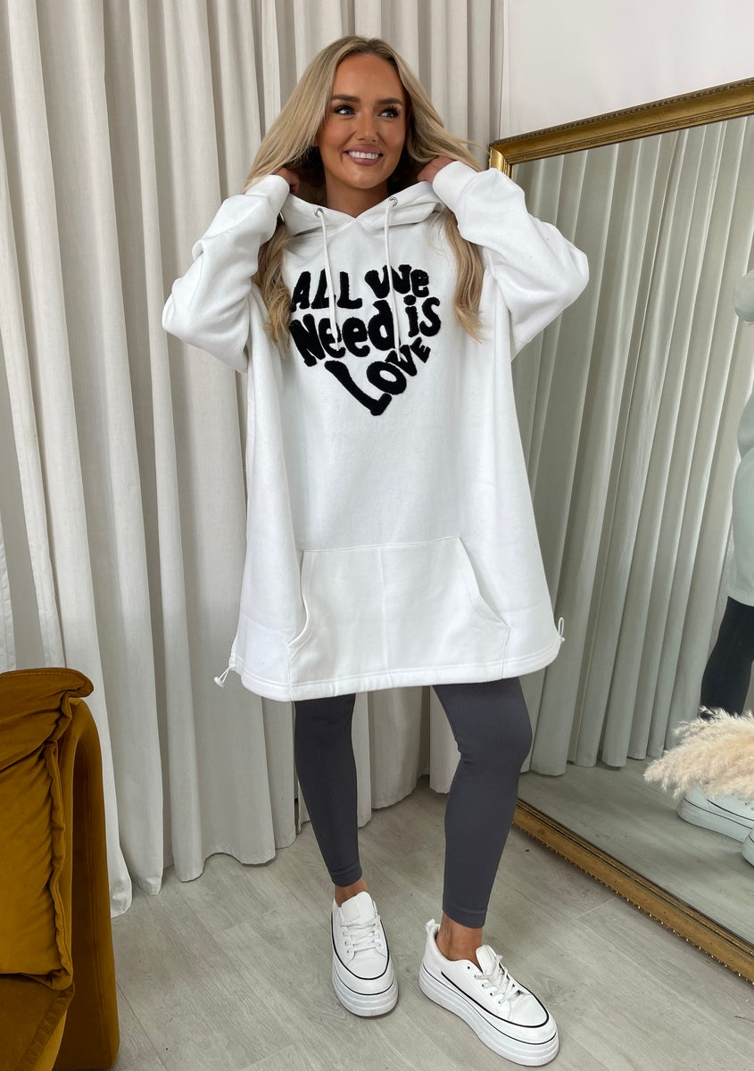 All We Need Is Love Oversized Hoodie 🇬🇧