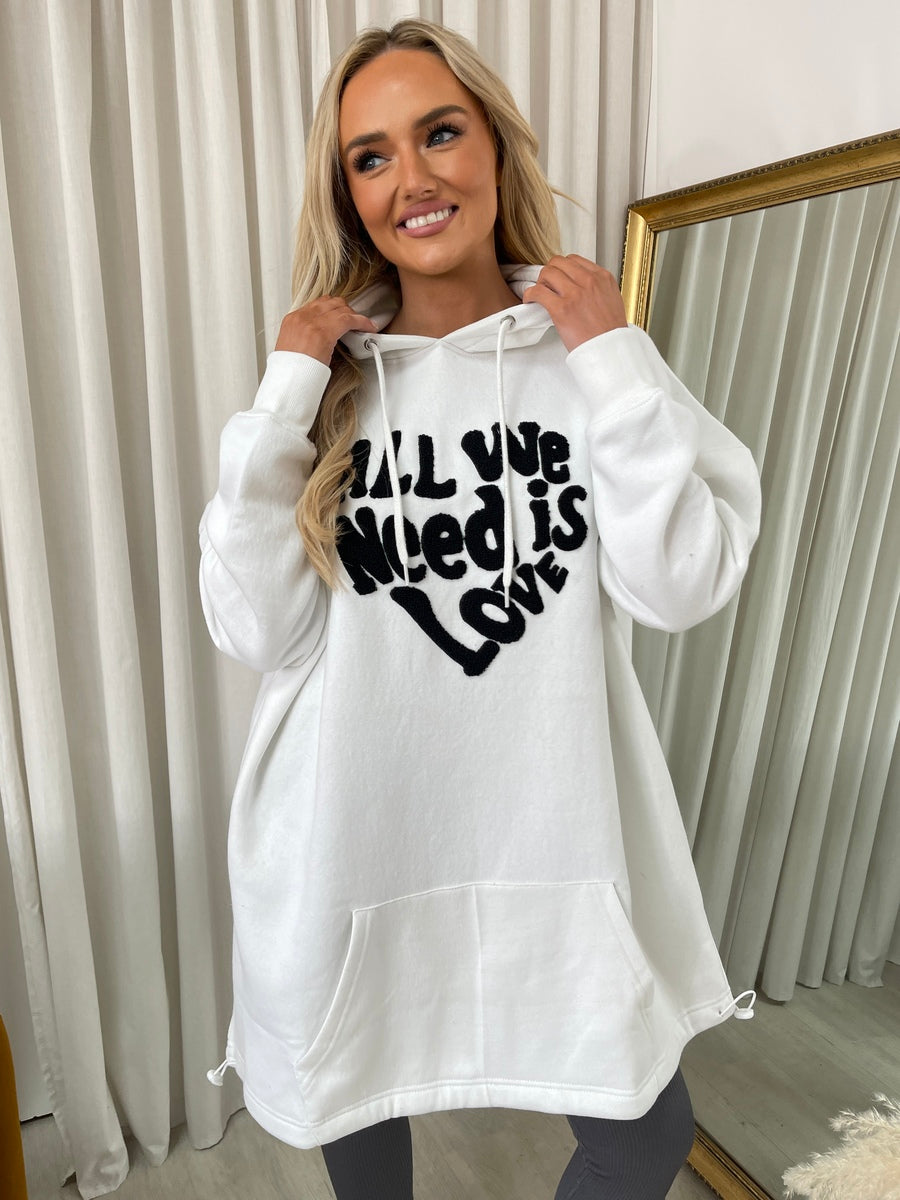 All We Need Is Love Oversized Hoodie 🇬🇧