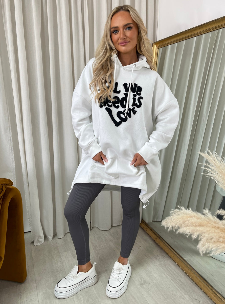 All We Need Is Love Oversized Hoodie 🇬🇧