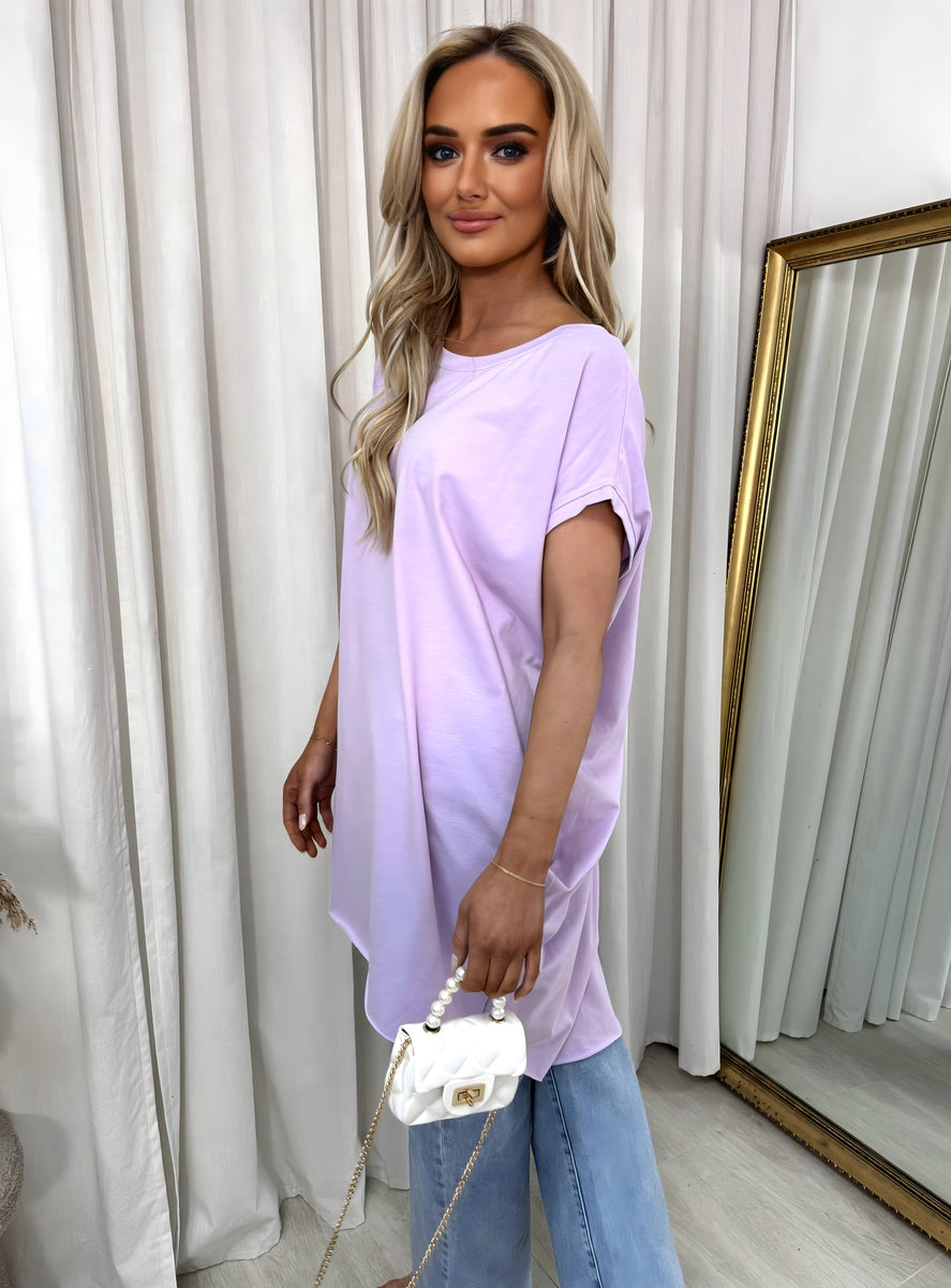 Round Neck with Side Pockets Oversized Top 🇬🇧