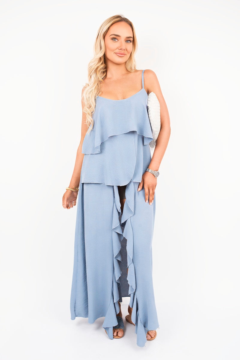 Layered Cami Top with Asymmetric Hem 🇬🇧