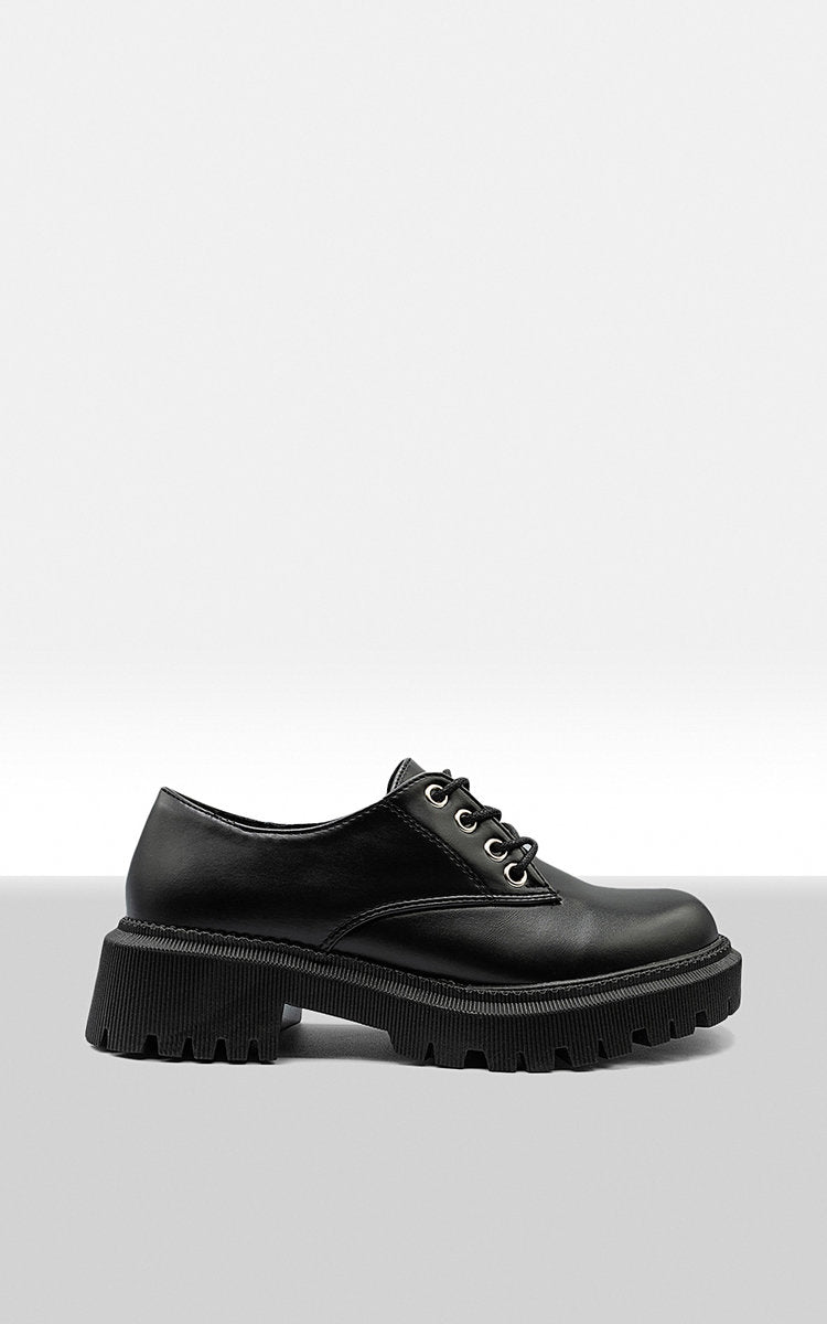 Chunky Faux Leather Derby Shoes 🇬🇧