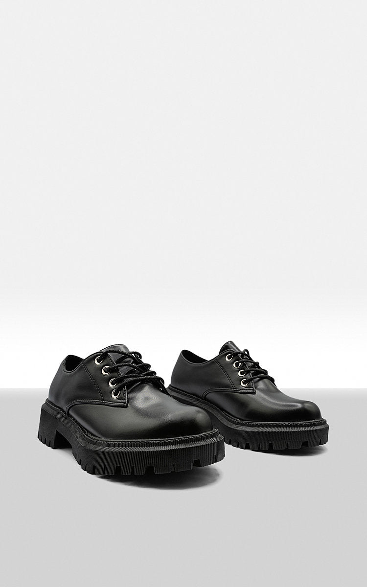 Chunky Faux Leather Derby Shoes 🇬🇧