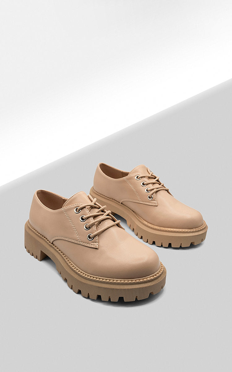 Chunky Faux Leather Derby Shoes 🇬🇧