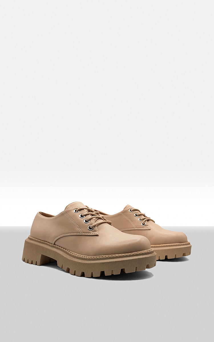 Chunky Faux Leather Derby Shoes 🇬🇧