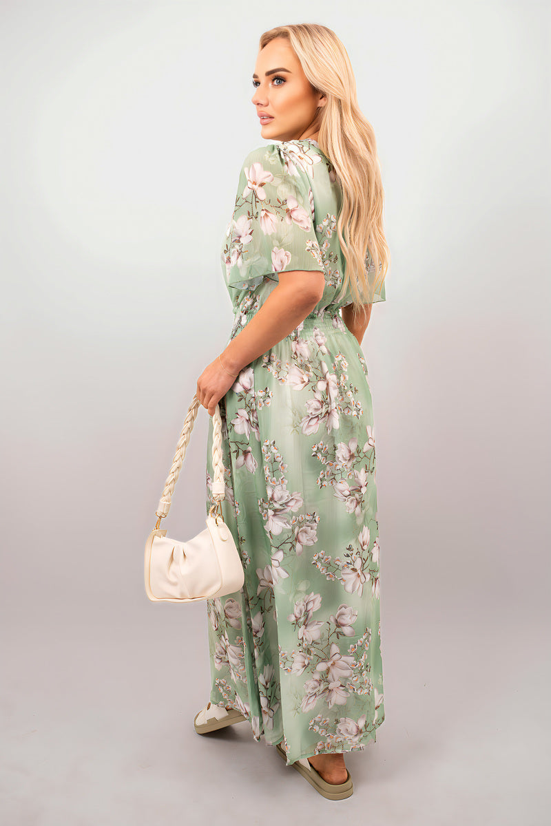 Floral Wrap Maxi Dress 🇬🇧