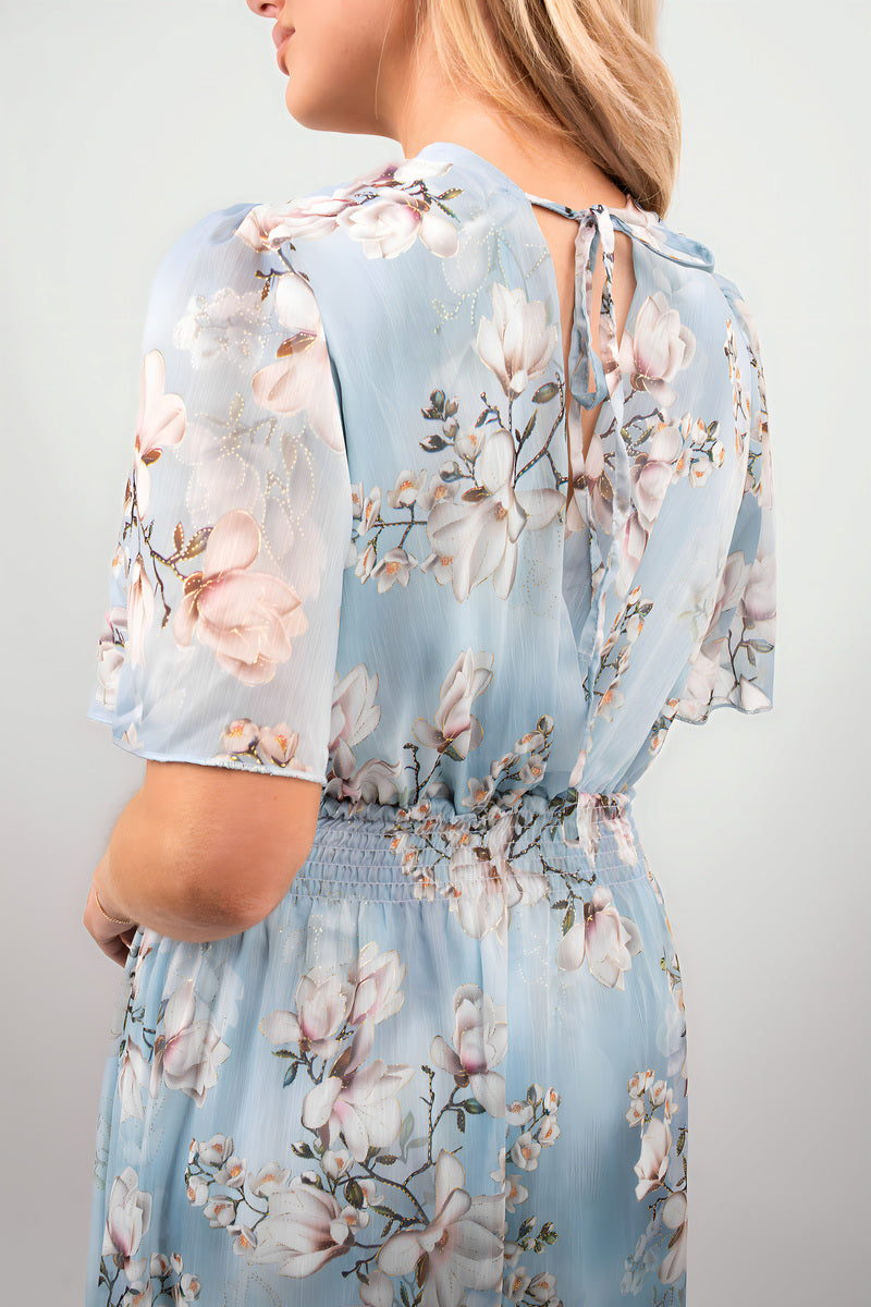 Floral Wrap Maxi Dress 🇬🇧
