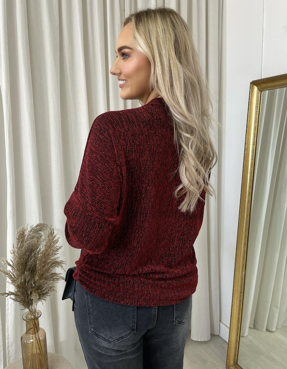 Front Zip Detail Glitz Top 🇬🇧