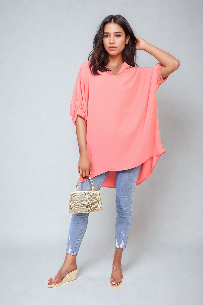 Balloon Sleeve Oversized Top 🇬🇧