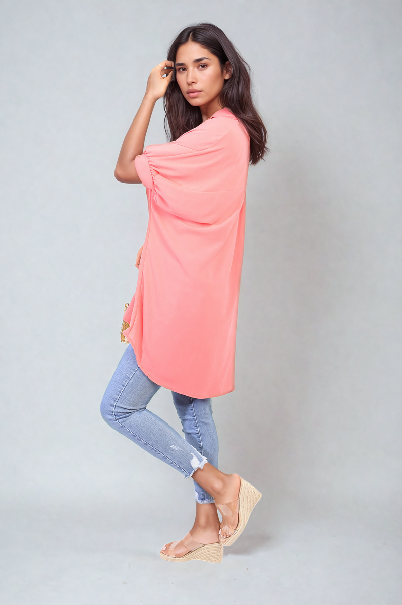 Balloon Sleeve Oversized Top 🇬🇧