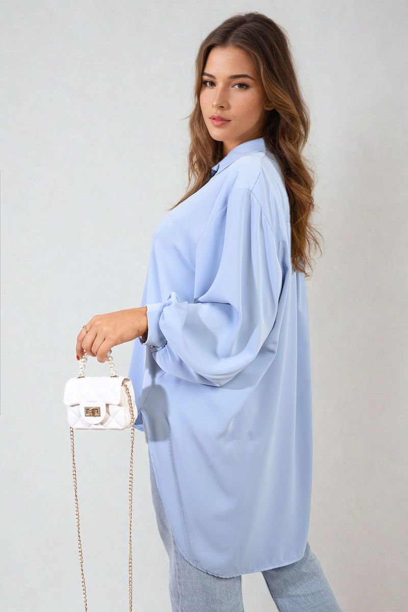 Oversized Collared Button Down Top 🇬🇧