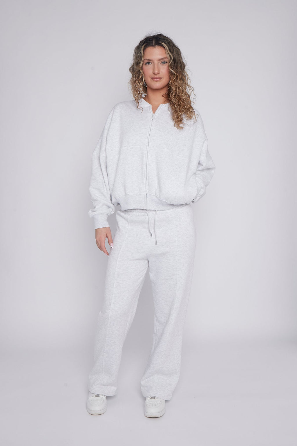 Oversized Bomber Style Fleece Zipper Co-ord 🇬🇧