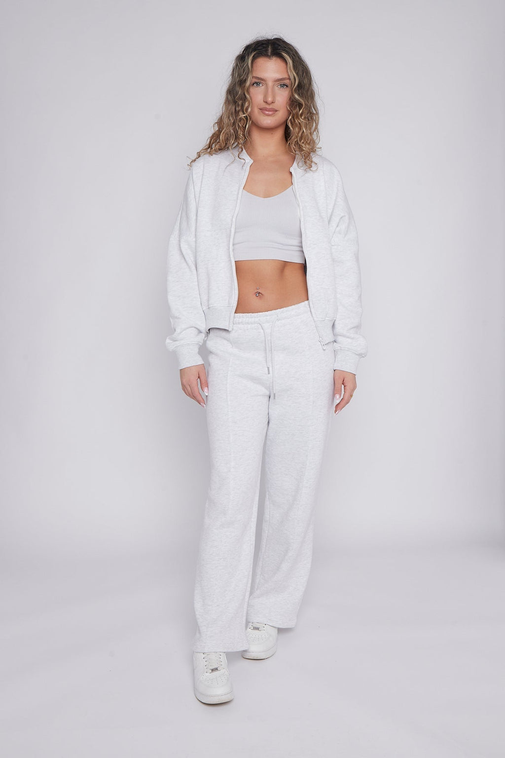 Oversized Bomber Style Fleece Zipper Co-ord 🇬🇧