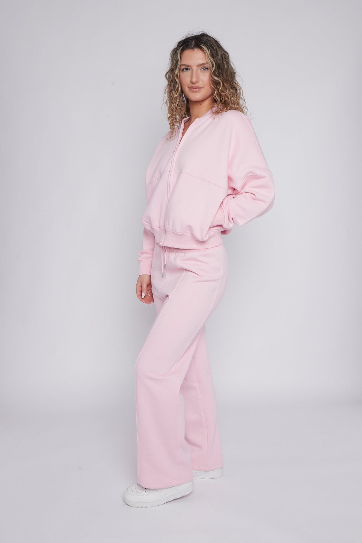Oversized Bomber Style Fleece Zipper Co-ord 🇬🇧
