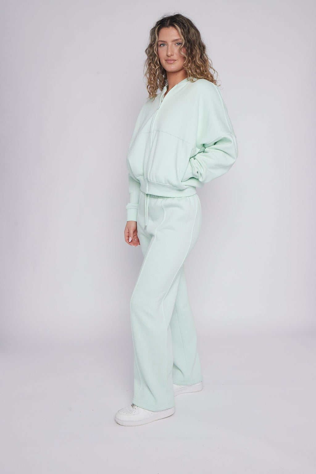 Oversized Bomber Style Fleece Zipper Co-ord 🇬🇧