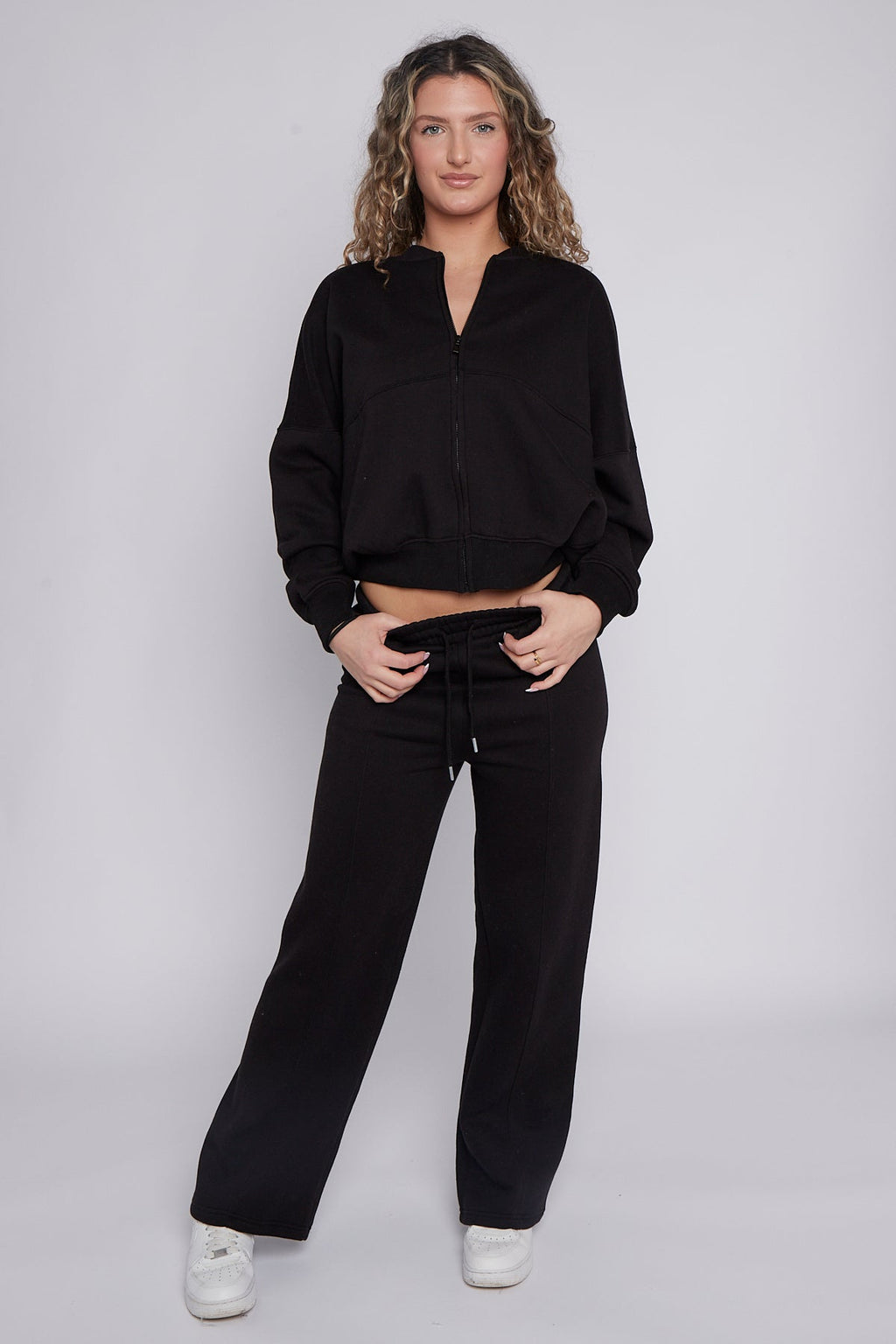 Oversized Bomber Style Fleece Zipper Co-ord 🇬🇧