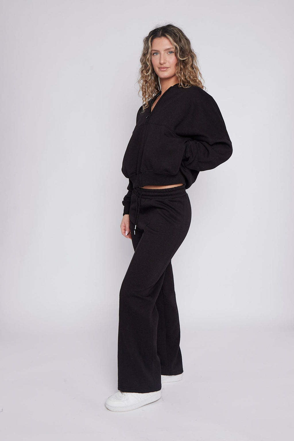 Oversized Bomber Style Fleece Zipper Co-ord 🇬🇧
