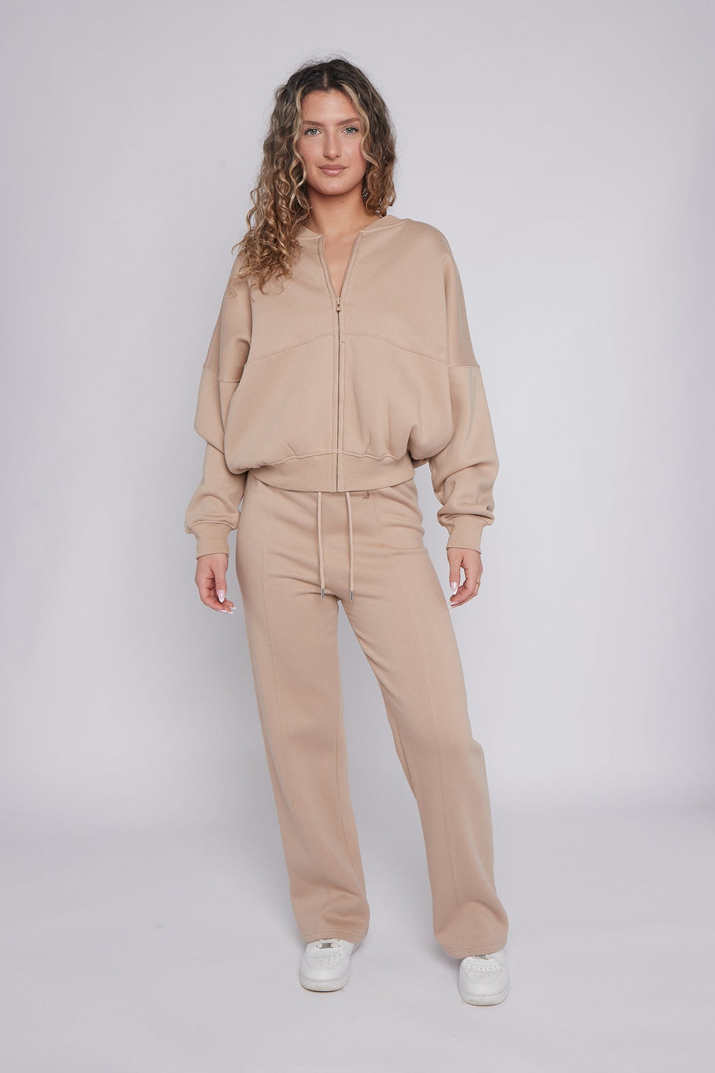 Oversized Bomber Style Fleece Zipper Co-ord 🇬🇧