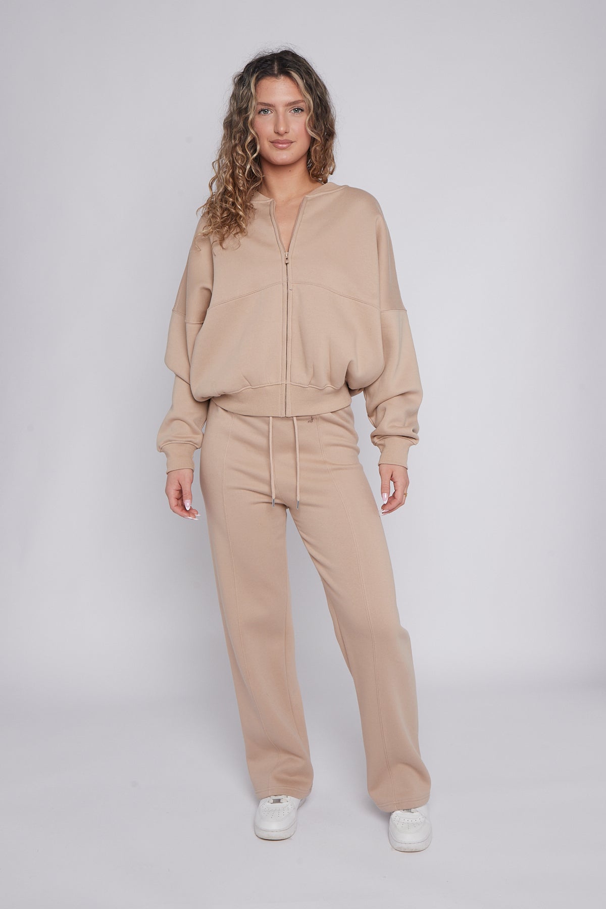 Oversized Bomber Style Fleece Zipper Co-ord 🇬🇧