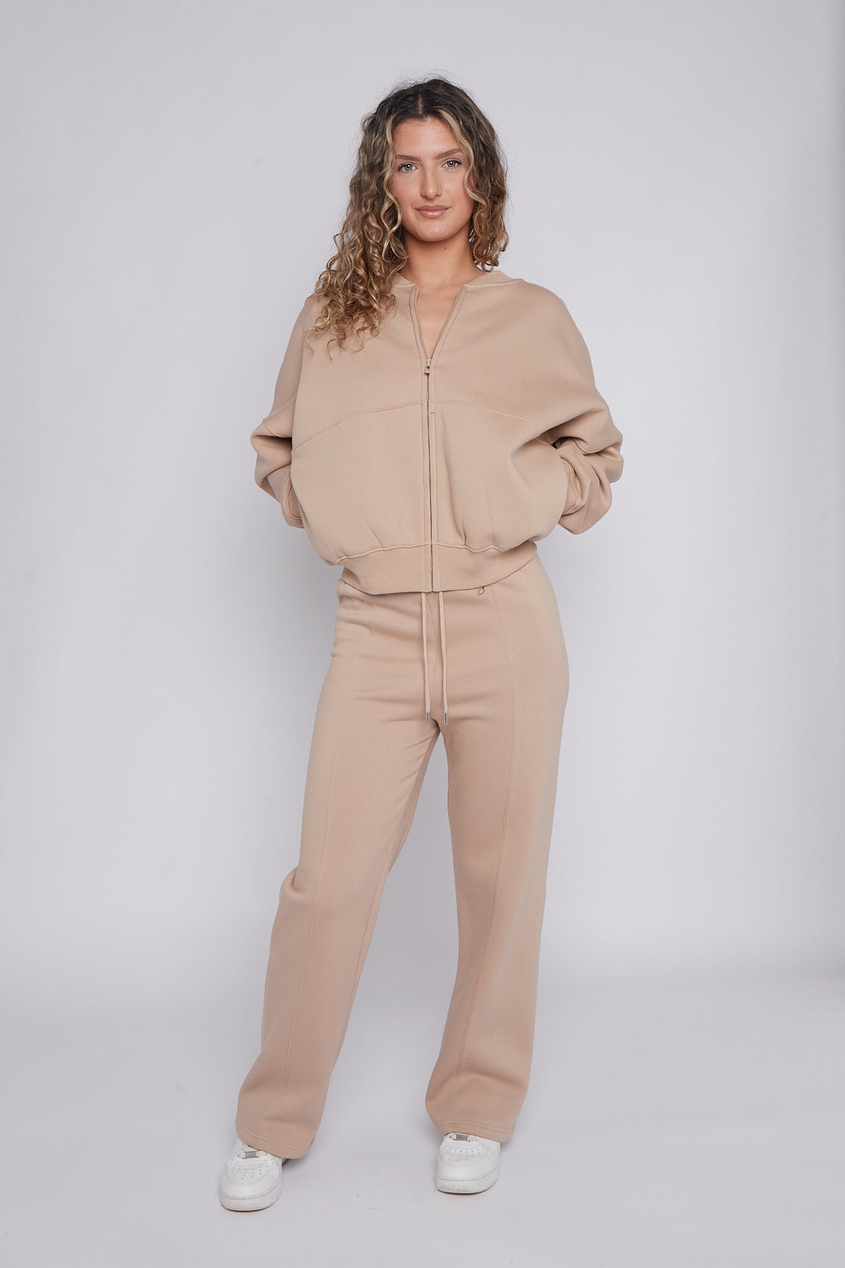 Oversized Bomber Style Fleece Zipper Co-ord 🇬🇧