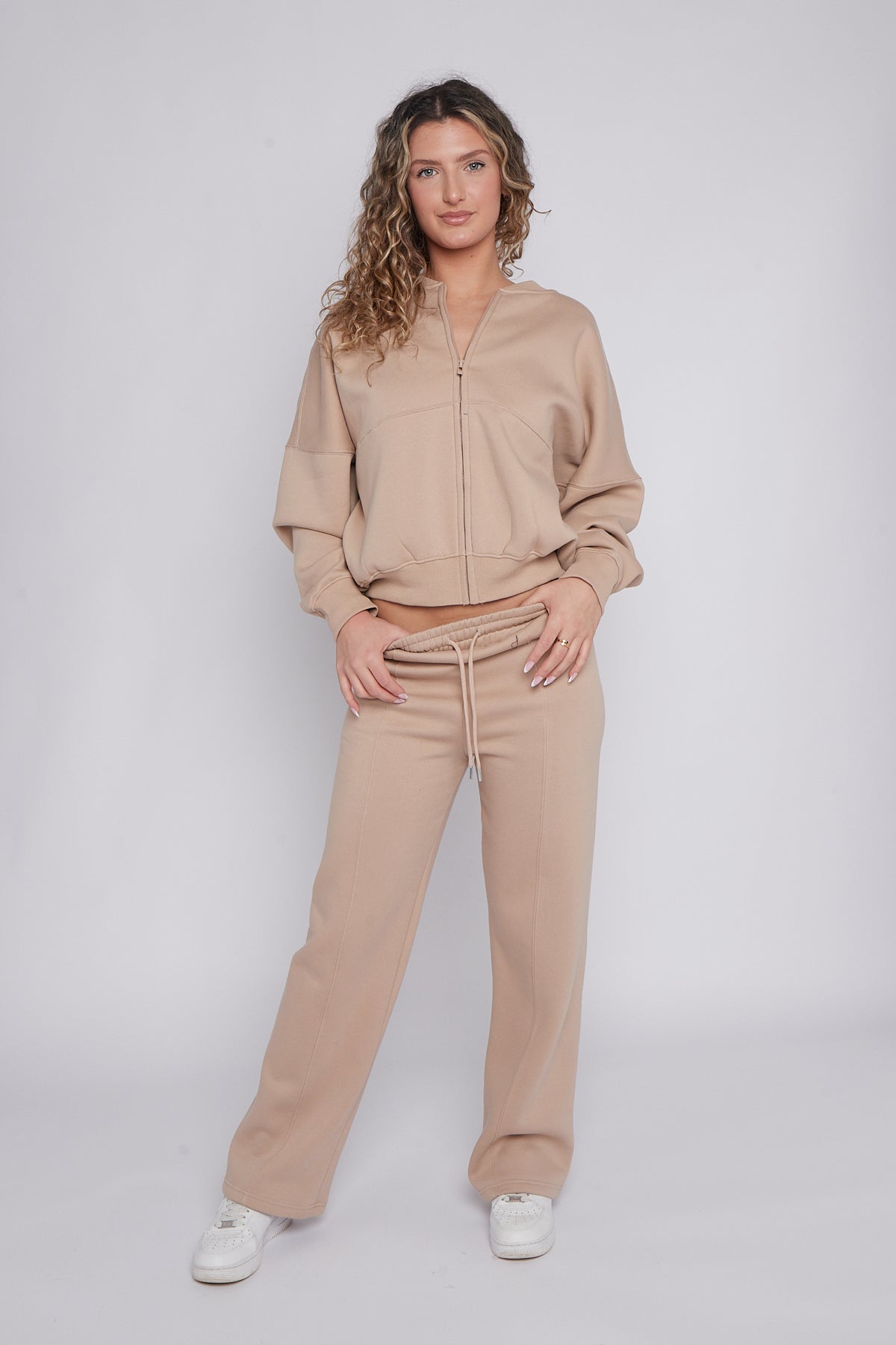 Oversized Bomber Style Fleece Zipper Co-ord 🇬🇧