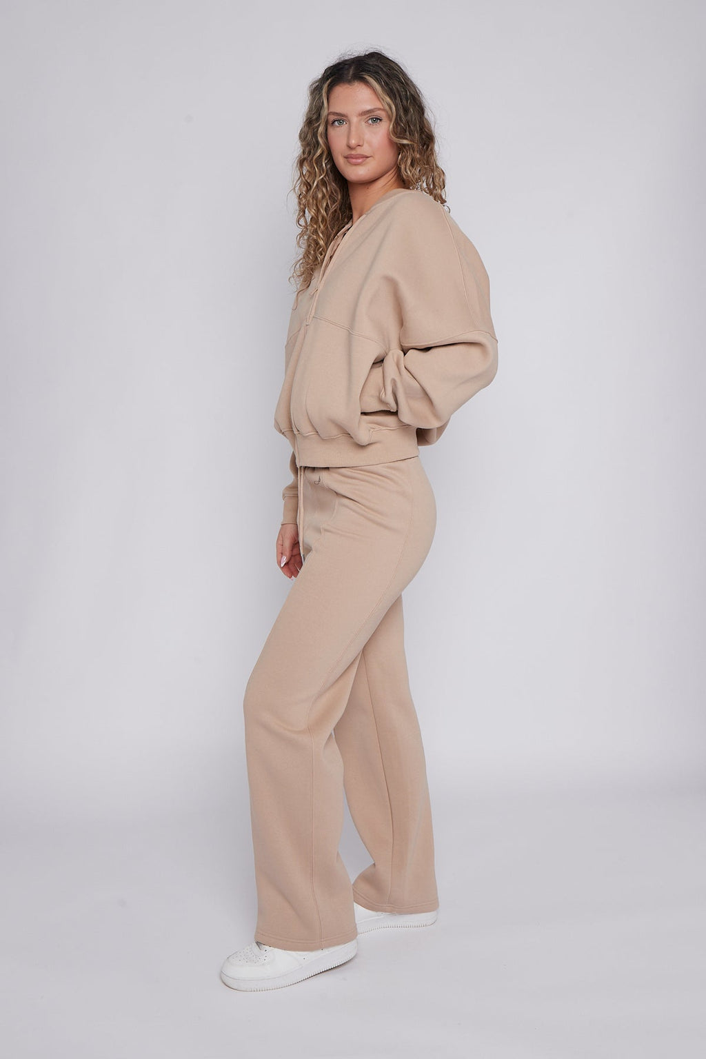 Oversized Bomber Style Fleece Zipper Co-ord 🇬🇧