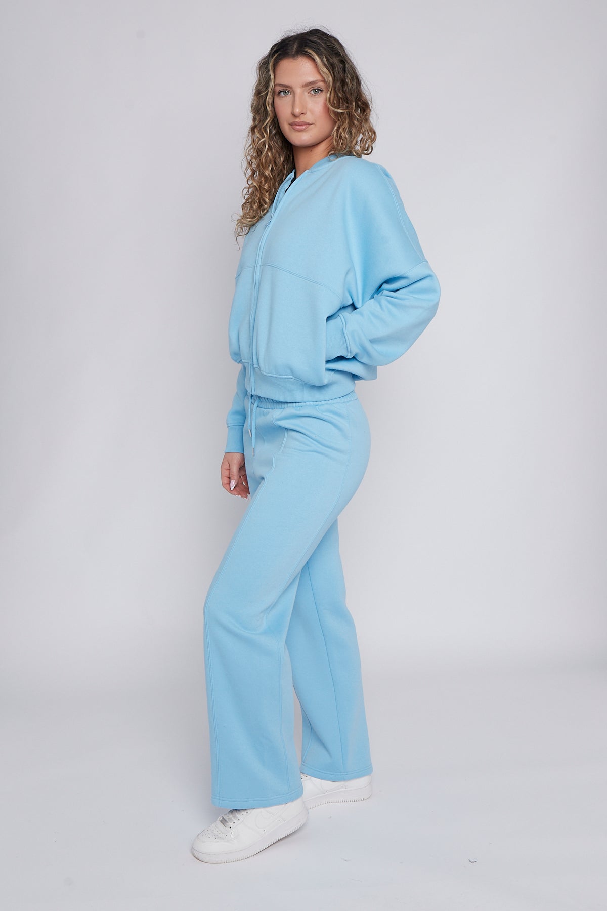 Oversized Bomber Style Fleece Zipper Co-ord 🇬🇧