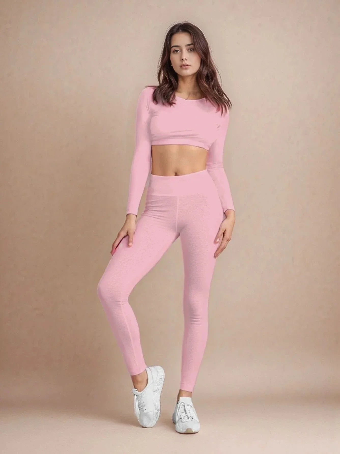 High-waisted seamless shaping leggings for women 🇬🇧