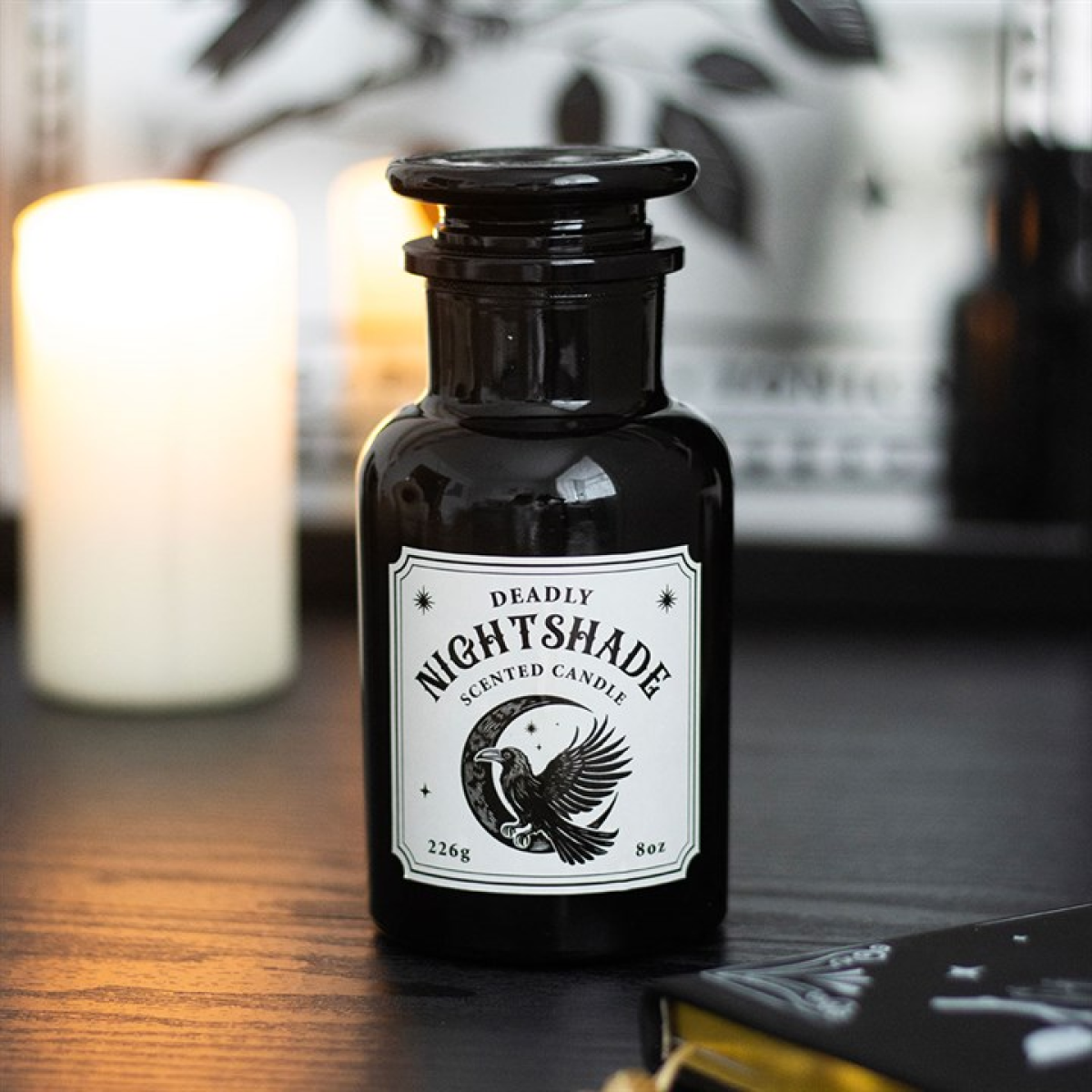 Mystic Raven Deadly Nightshade Apothecary Candle 🇬🇧