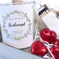 Personalised Will You Be My Bridesmaid? | Glass Jar Candle Gift Set | Wedding Announcement Gift | I Can't Say I Do Without You UK 🇬🇧